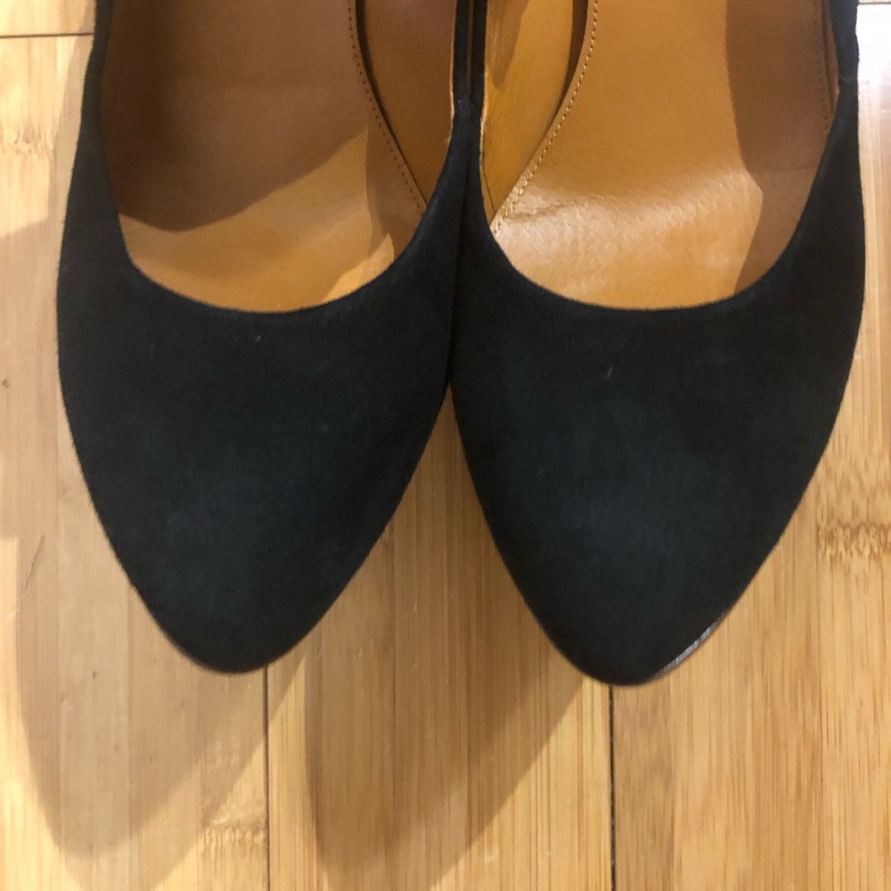 Madewell 1937 Film Noir Black Suede Pump - Picture 3 of 7